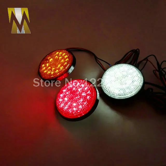 Red Lens Round Red LED Reflectors Brake Light for Universal Motorcycle car truck high performance
Red Lens Round Red LED Reflectors Brake Light for Universal Motorcycle car truck high performance