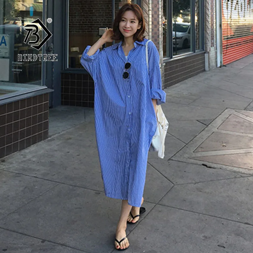 2019 Chic Summer Women's Shirt Dress Polo Collar Full Sleeve Casual Loose Cozy Korean Style Button Design Hot Sale D96707D
2019 Chic Summer Women's Shirt Dress Polo Collar Full Sleeve Casual Loose Cozy Korean Style Button Design Hot Sale D96707D