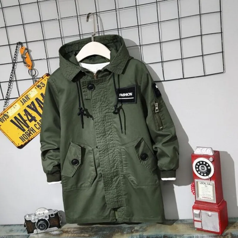 Children Outerwear & Coats Boys Windbreaker 2018 New Fashion Hooded Baby Spring and Autumn Children's Long Jackets Fit 5-11T
Children Outerwear & Coats Boys Windbreaker 2018 New Fashion Hooded Baby Spring and Autumn Children's Long Jackets Fit 5-11T