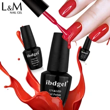 1pc ホット販売カラージェルポリッシュネイルアートソークオフ Uv ゲルワニス gellak uv ラッカートップベースコートマットトップコートロング持(China)