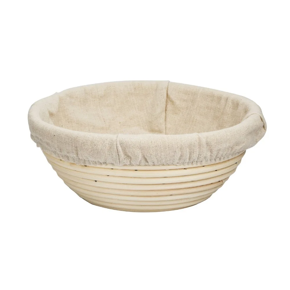 BetterJonny - Round Banneton Brotform Bread Dough Proofing Rising Rattan Basket w/Free Linen Liner Combo
BetterJonny - Round Banneton Brotform Bread Dough Proofing Rising Rattan Basket w/Free Linen Liner Combo