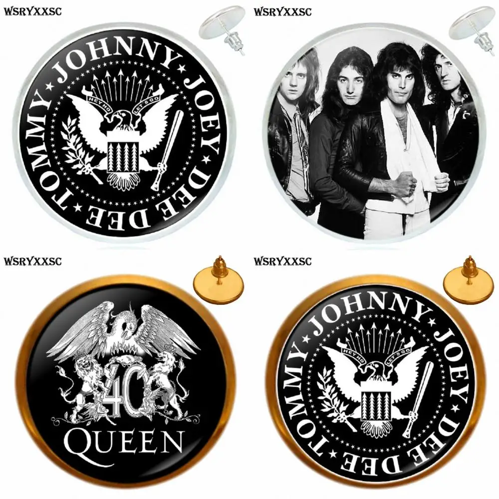 Rock Band Queen Bohemian Rhapsody For Women Girl Gift Bronze/Silver/Golden Clip Ear Hook Stud Earring Glass Cabochon Jewelry
Rock Band Queen Bohemian Rhapsody For Women Girl Gift Bronze/Silver/Golden Clip Ear Hook Stud Earring Glass Cabochon Jewelry