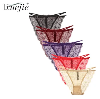 Ixuejie 5pcs/lot Fashion M-XXL Lure Lace Briefs For Undeawear Women Panties Transparent Lingerie Comfortable Female Tanga
Ixuejie 5pcs/lot Fashion M-XXL Lure Lace Briefs For Undeawear Women Panties Transparent Lingerie Comfortable Female Tanga