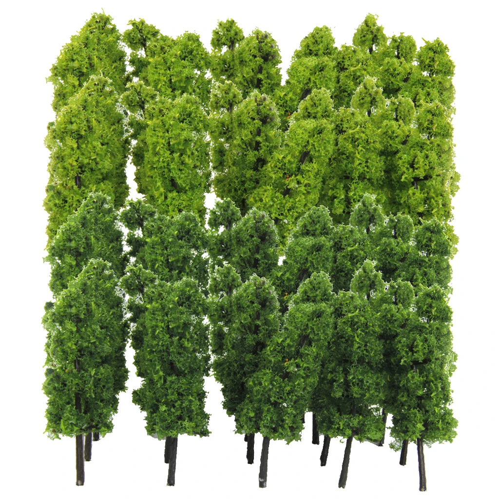 40 Pieces of 1:150 N Scale Model Trees for Layout Train Railroad Garden Park Street Diorama Landscape Scenery
40 Pieces of 1:150 N Scale Model Trees for Layout Train Railroad Garden Park Street Diorama Landscape Scenery