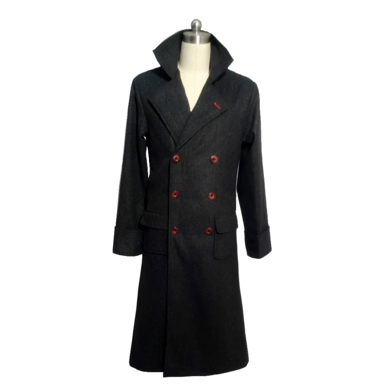 Sherlock Holmes Long Trench Woolen Coat Jacket Cosplay Costume Winter coat
Sherlock Holmes Long Trench Woolen Coat Jacket Cosplay Costume Winter coat