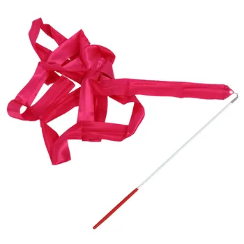 Dance Ribbon Rhythmic Gymnastics Streamer Rod Baton Twirling Party Chinese New Year - Red rose
Dance Ribbon Rhythmic Gymnastics Streamer Rod Baton Twirling Party Chinese New Year - Red rose