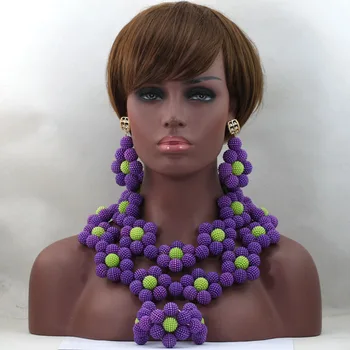 Romantic Beads Jewelry Set Huge Flowers Balls Nigerian Wedding Party Women Christmas Gift Necklace Sets Free Shipping ABL505
Romantic Beads Jewelry Set Huge Flowers Balls Nigerian Wedding Party Women Christmas Gift Necklace Sets Free Shipping ABL505