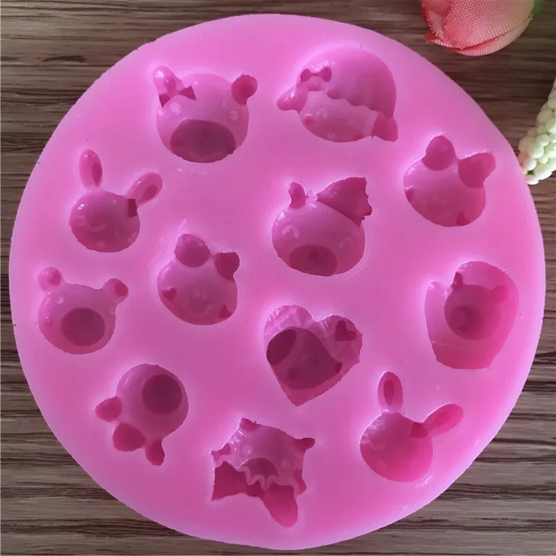 High Quality Mini Silicone Cute Animal Head Cake Decorating DIY Mold Handmade Fondant Mould Tool*1 D153
High Quality Mini Silicone Cute Animal Head Cake Decorating DIY Mold Handmade Fondant Mould Tool*1 D153