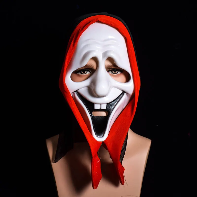 Halloween Horror Grimace Ghost Mask Scary Zombie Emulsion Skin without Hair Costume Party Props Masks Funny party clown mask (3)