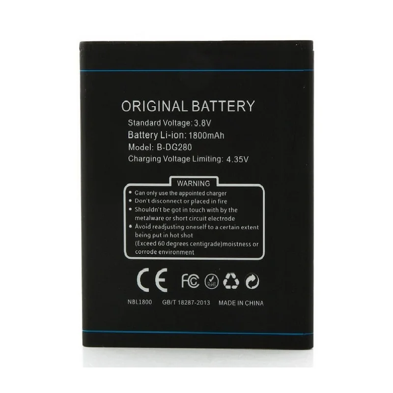 Фото Аккумулятор antirr для смартфона DOOGEE B-DG280 1800 мА ч литий-ионный резервный аккумулятор