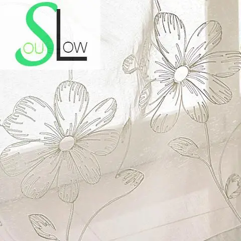 Slow Soul White French Window Embroidered Pastoral Curtain Flower Cotton Kitchen Curtains Tulle For Bedroom Living Room Sheer
Slow Soul White French Window Embroidered Pastoral Curtain Flower Cotton Kitchen Curtains Tulle For Bedroom Living Room Sheer