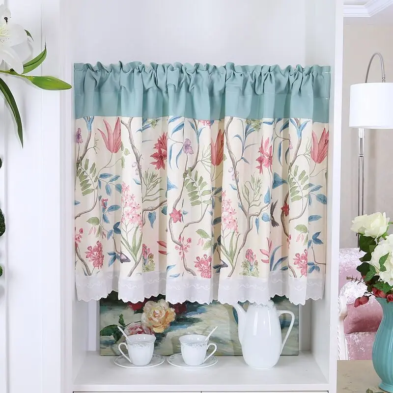 Mediterranean Pastoral Flower Butterfly Small Curtain Kitchen Living Room Partition Curtain Fashion Romantic Window Blinds ML34A
Mediterranean Pastoral Flower Butterfly Small Curtain Kitchen Living Room Partition Curtain Fashion Romantic Window Blinds ML34A