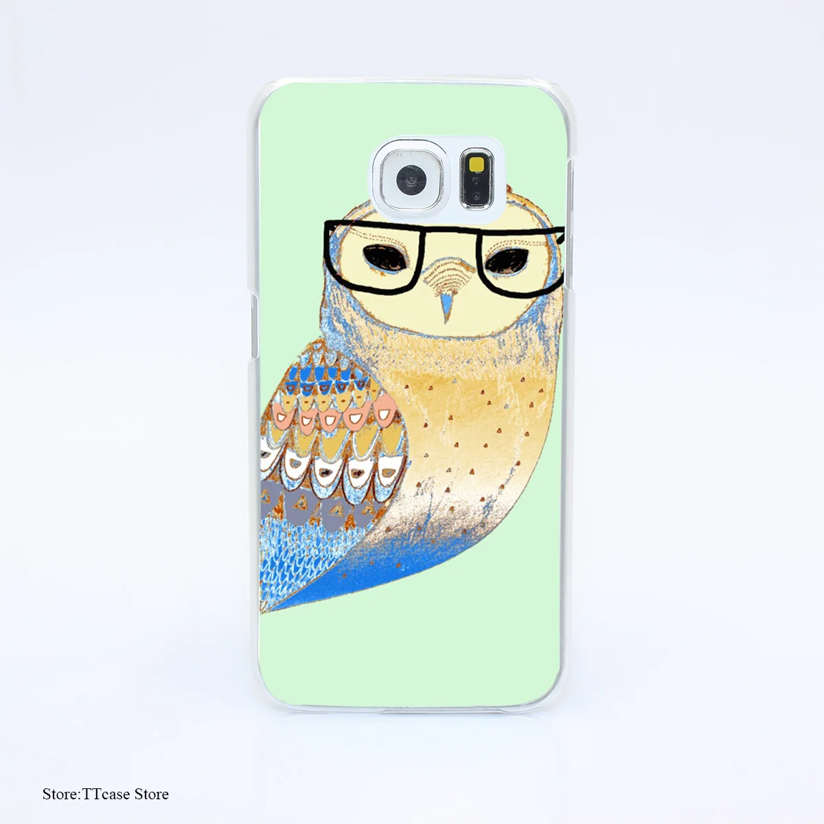 3058G Snowy Owl H4a Print Hard Transparent font b Case b font Cover for Galaxy S3
