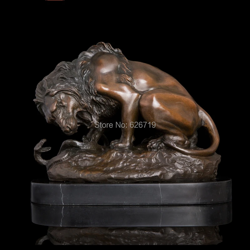 Barye's Masterpiece A Wild Roaring Lion Pins a Serpent Statues Lion and Snake France July Revolution Bronze Sculpture by Barye
Barye's Masterpiece A Wild Roaring Lion Pins a Serpent Statues Lion and Snake France July Revolution Bronze Sculpture by Barye