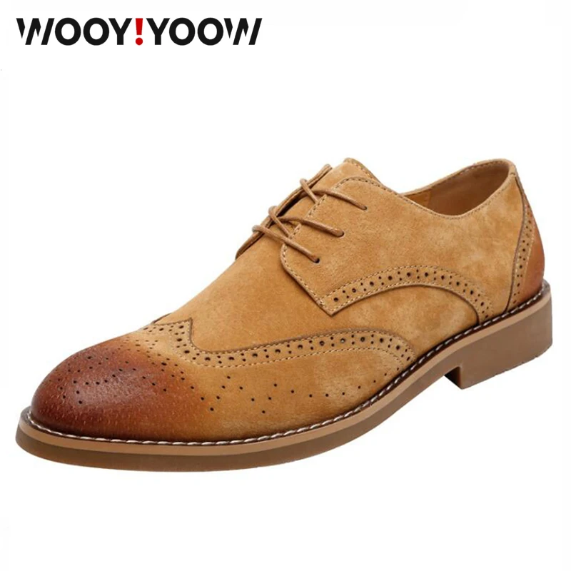 WOOY!YOOW Men's Genuine Leather Oxford Shoes Business casual casual men's shoes Brocken shoes Suede Fashion Slip On
WOOY!YOOW Men's Genuine Leather Oxford Shoes Business casual casual men's shoes Brocken shoes Suede Fashion Slip On