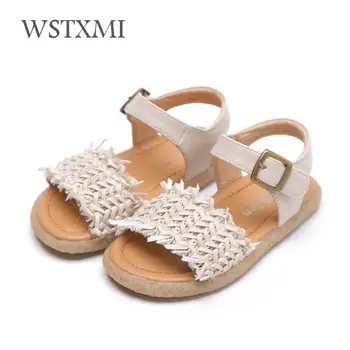 Summer Weave Girls Sandals for Kids Fashion Rome Children Beach Shoes Soft Bottom Non-slip Casual Toddler Baby Leather Sandals
Summer Weave Girls Sandals for Kids Fashion Rome Children Beach Shoes Soft Bottom Non-slip Casual Toddler Baby Leather Sandals