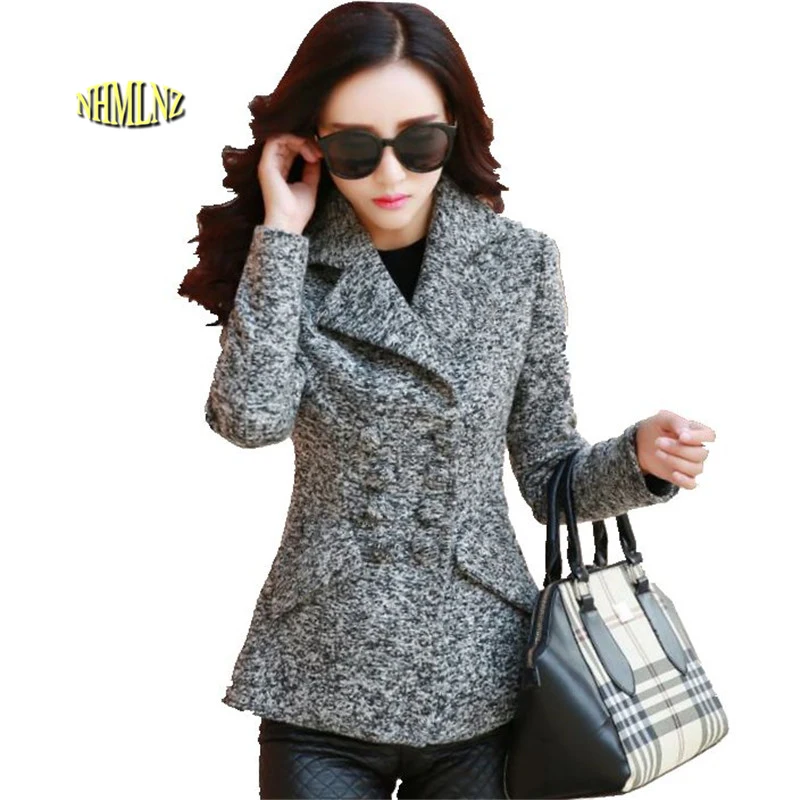 Women Winter Jackets Autumn New Fashion Slim Woolen Coat Women Double-breasted Woolen Coat Female Big yards Short Coat F1484
Women Winter Jackets Autumn New Fashion Slim Woolen Coat Women Double-breasted Woolen Coat Female Big yards Short Coat F1484