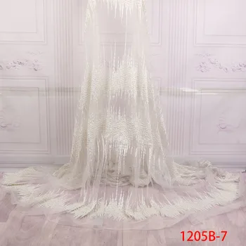 African Lace Fabric 2018 High Quality Beaded French Mesh lace Embroidered White lace Fabric For Wedding Dress AMY1205B-7
African Lace Fabric 2018 High Quality Beaded French Mesh lace Embroidered White lace Fabric For Wedding Dress AMY1205B-7