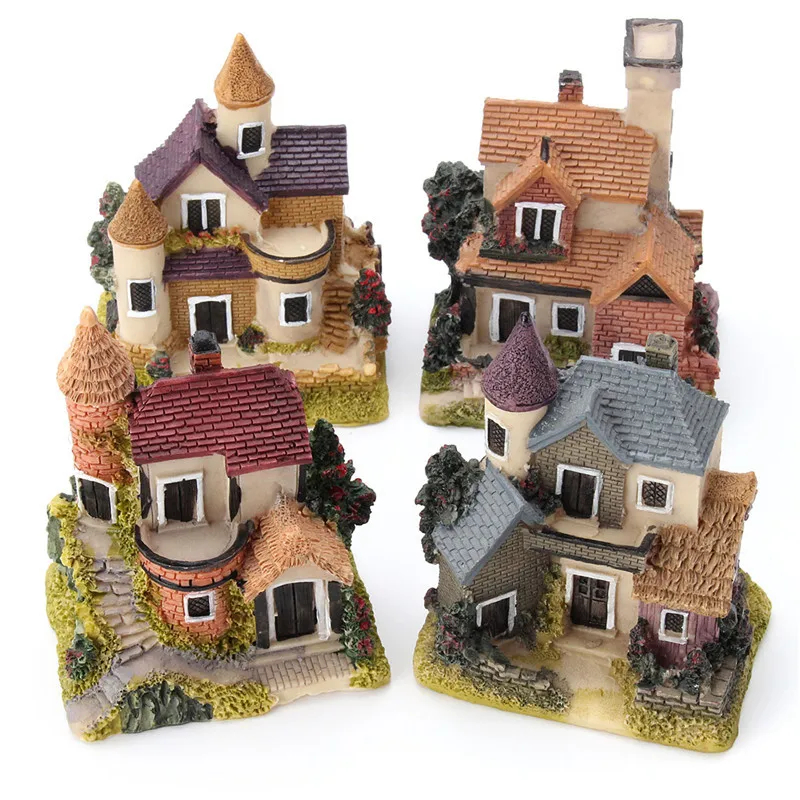 Cute Mini Resin House Miniature House Fairy Garden Micro Landscape Home Garden Decoration Resin Crafts 4 styles Color Random
Cute Mini Resin House Miniature House Fairy Garden Micro Landscape Home Garden Decoration Resin Crafts 4 styles Color Random
