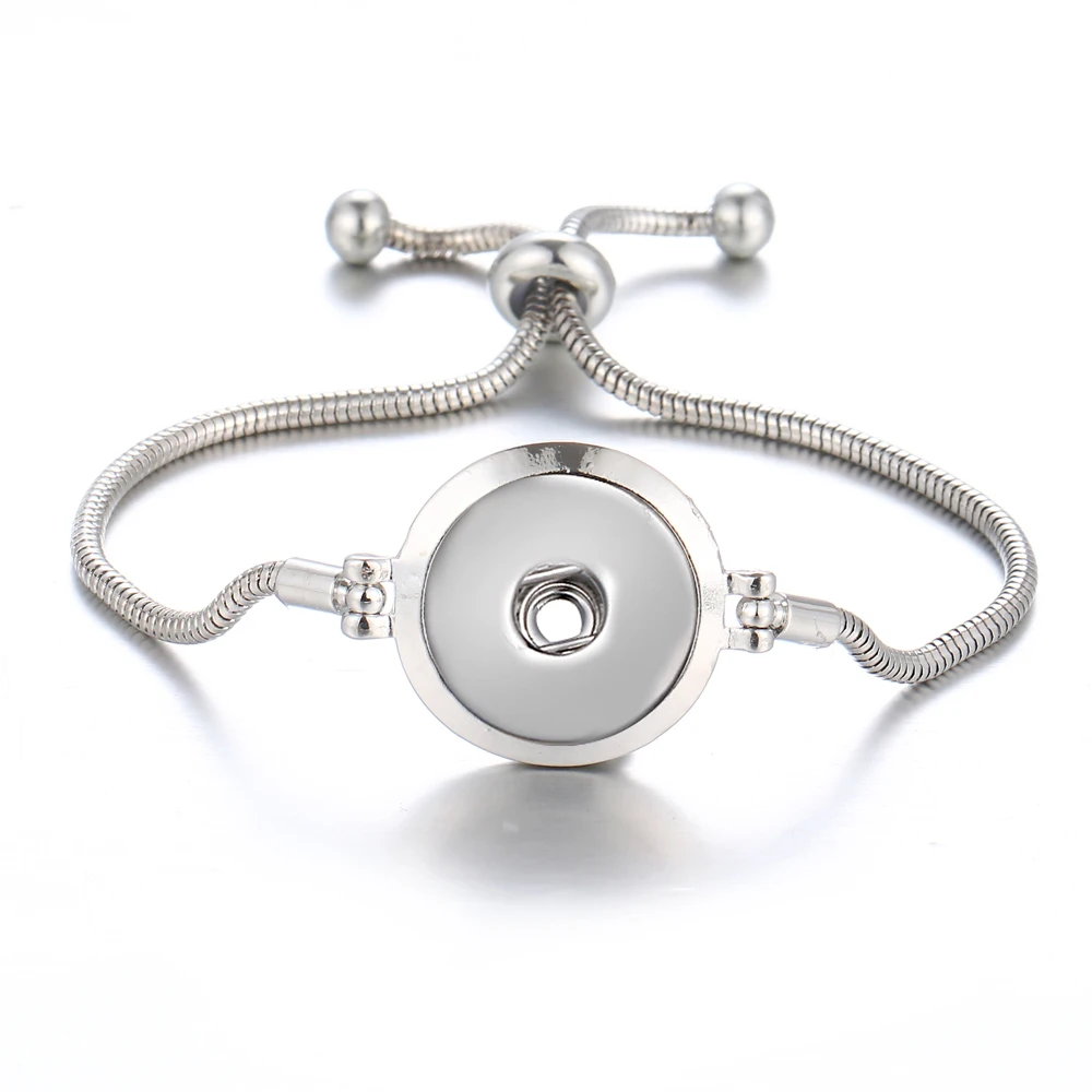 Round adjustable snake chains snap bracelet metal alloy 18mm snap button jewelry Bracelet&Bangles High Quality for Women Ib1089
Round adjustable snake chains snap bracelet metal alloy 18mm snap button jewelry Bracelet&Bangles High Quality for Women Ib1089