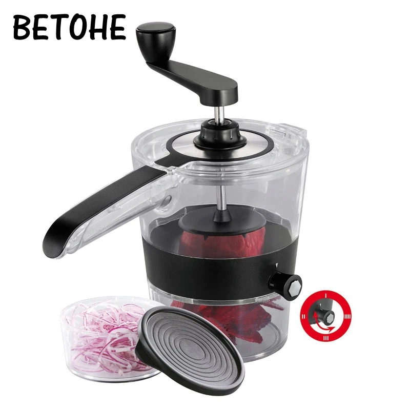 BETOHE 4 in 1 Manual Multi Functional Kitchen Shredders Spiral Slicer Cooking Gadget Cutter Chopper Tool
BETOHE 4 in 1 Manual Multi Functional Kitchen Shredders Spiral Slicer Cooking Gadget Cutter Chopper Tool