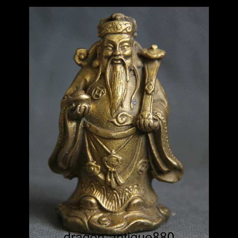 5612++Chinese Brass FengShui Mammon Money Wealth God Hold YuanBao RuYi Stand Statue
5612++Chinese Brass FengShui Mammon Money Wealth God Hold YuanBao RuYi Stand Statue