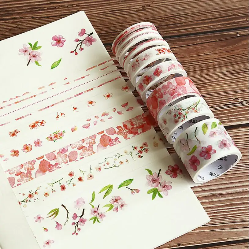 9 Rolls /Set Cherry Blossoms Planet Decorative Washi Tape DIY Scrapbooking Masking Tape Label Sticker School Office Supply
9 Rolls /Set Cherry Blossoms Planet Decorative Washi Tape DIY Scrapbooking Masking Tape Label Sticker School Office Supply