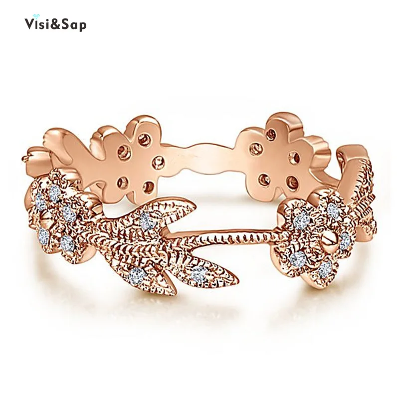 Visisap Gorgeous Wreath Flowers Vines Ring Fashion Party Anniversary Accessories Garland Rings for Women Jewelry Supplier B2356
Visisap Gorgeous Wreath Flowers Vines Ring Fashion Party Anniversary Accessories Garland Rings for Women Jewelry Supplier B2356