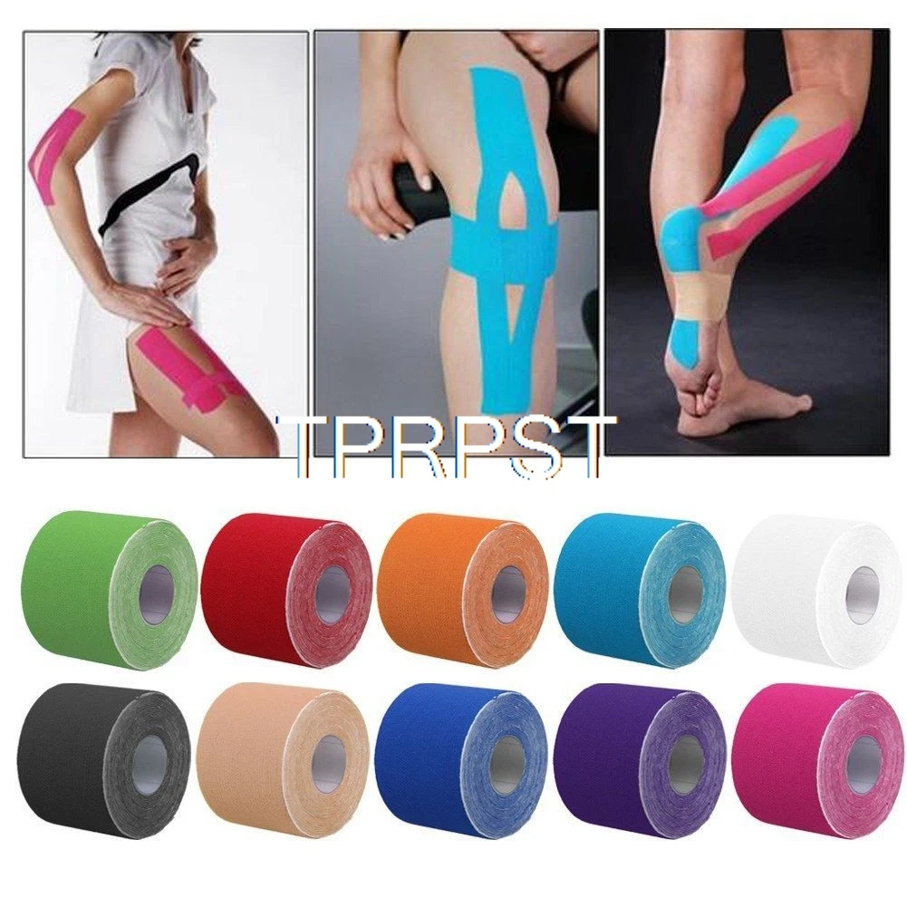 5M*5CM Adhesive Cotton Blend Sport Tape Roll Elastic Bandage Kinesiology Muscle Strain Injury Support Physio Care Strap Sticker
5M*5CM Adhesive Cotton Blend Sport Tape Roll Elastic Bandage Kinesiology Muscle Strain Injury Support Physio Care Strap Sticker