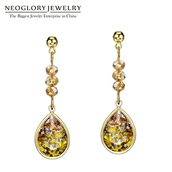 Neoglory Fashion Crystal Earrings Dangle Golden Gradient Drop Earrings for Women Simple Fashion Jewelry New Birthday Gifts
Neoglory Fashion Crystal Earrings Dangle Golden Gradient Drop Earrings for Women Simple Fashion Jewelry New Birthday Gifts