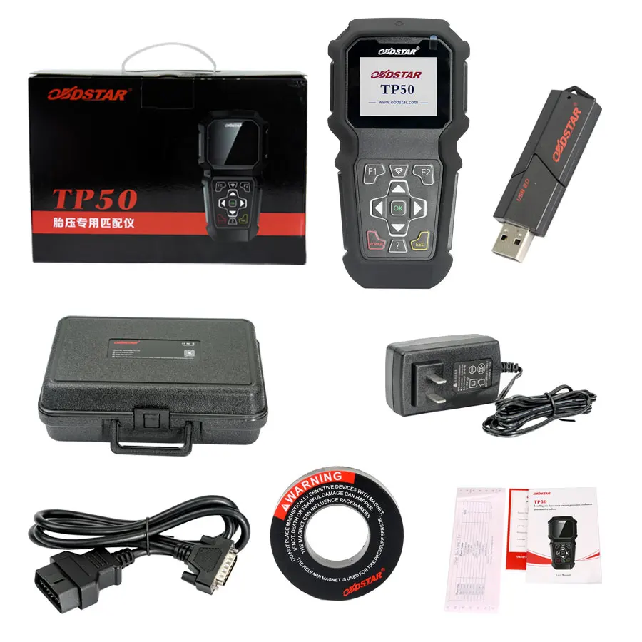 OBDSTAR TP50 Intelligent Detection TPMS Activation Reset Diagnostic Tool Activator Reset and OBD2 Automotive Car Diagnostic
OBDSTAR TP50 Intelligent Detection TPMS Activation Reset Diagnostic Tool Activator Reset and OBD2 Automotive Car Diagnostic