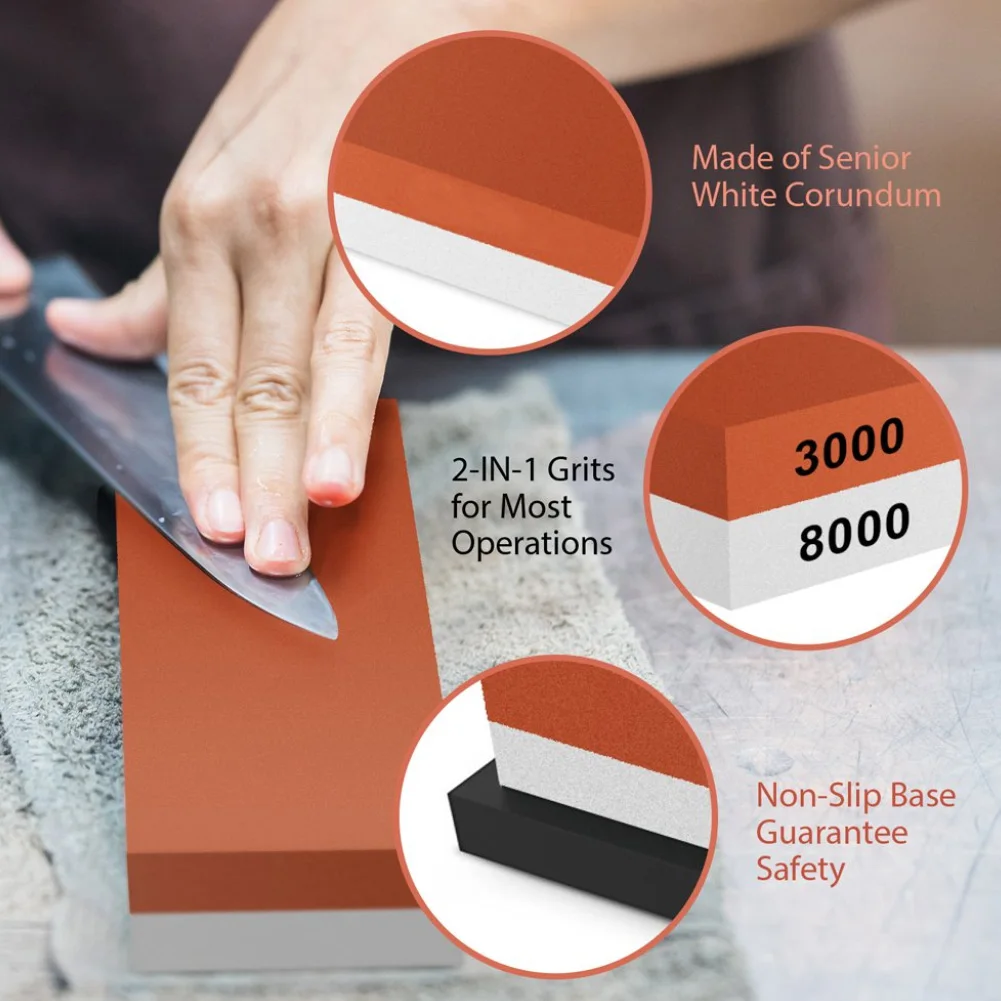 New Double Sides Knife Kitchen Scissors Razors knife sharpener diamond whetstone Hone whetstone Rubber Base Kitchen Tools
New Double Sides Knife Kitchen Scissors Razors knife sharpener diamond whetstone Hone whetstone Rubber Base Kitchen Tools