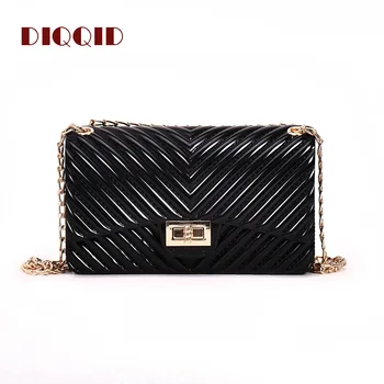 DIQQID Summer Crossbody Bags for Women 2018 Silica Gel Sequined Lock Chain Shoulder Bag Handbags Famous Brand Designer Jelly Bag
DIQQID Summer Crossbody Bags for Women 2018 Silica Gel Sequined Lock Chain Shoulder Bag Handbags Famous Brand Designer Jelly Bag