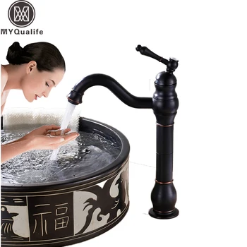 Countertop Black Bathroom Kitchen Faucet Single Top Handle Swivel Spout Washing Basin Mixers with Hot and Cold Water
Countertop Black Bathroom Kitchen Faucet Single Top Handle Swivel Spout Washing Basin Mixers with Hot and Cold Water