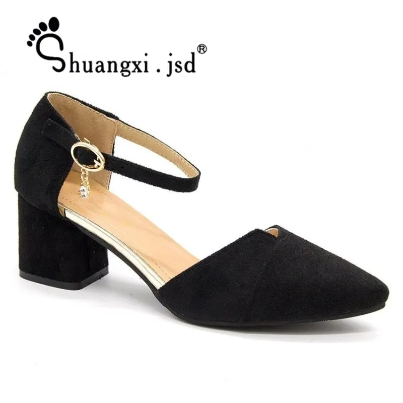 Sandals Woman Summer Women Shoes Ankle Strap Korean Fashion Black High Heels Ladies Large size Sexy zapatos de mujer 2019
Sandals Woman Summer Women Shoes Ankle Strap Korean Fashion Black High Heels Ladies Large size Sexy zapatos de mujer 2019