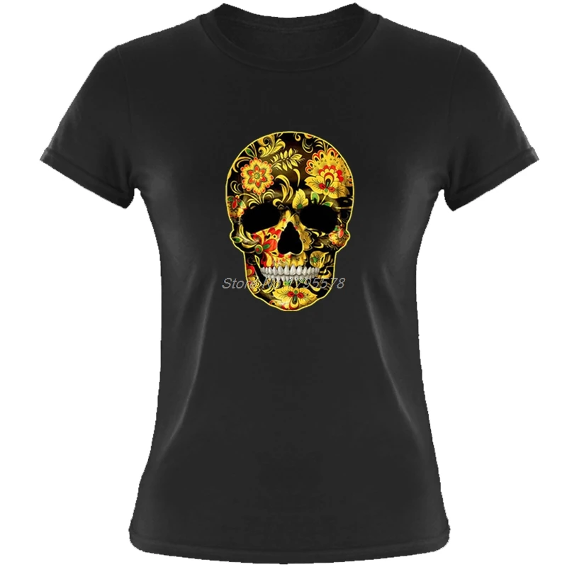 Flower Skull T-Shirts Candy Day Of The Dead Mexico Sugar Skull Gothic Tops Tee Shirts Women Short Sleeve Cotton Tshirt Tees Tops
Flower Skull T-Shirts Candy Day Of The Dead Mexico Sugar Skull Gothic Tops Tee Shirts Women Short Sleeve Cotton Tshirt Tees Tops
