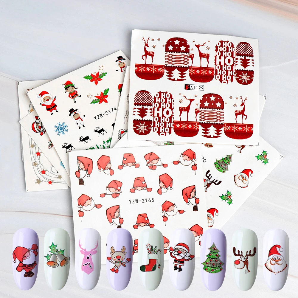 Christmas Nail Art Stickers Water Transfer Wild Nail Decor Stickers for nails Santa Claus Snowflakes Snowmen Decals Full Wraps
Christmas Nail Art Stickers Water Transfer Wild Nail Decor Stickers for nails Santa Claus Snowflakes Snowmen Decals Full Wraps