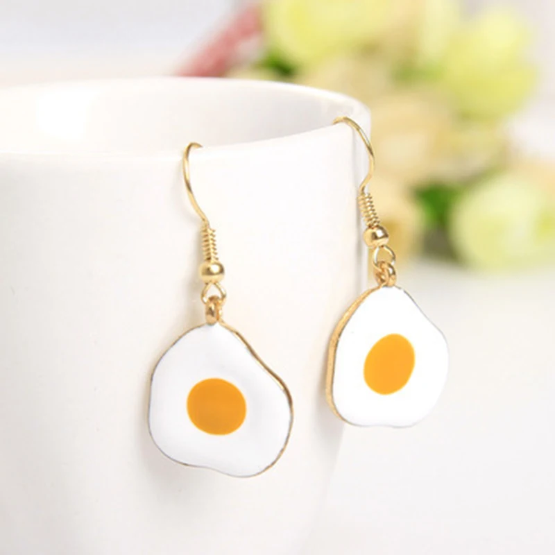 Vivid Omelette Egg Pendant Special Desigh Drop Earrings For Women Food Dangle Earrings
Vivid Omelette Egg Pendant Special Desigh Drop Earrings For Women Food Dangle Earrings