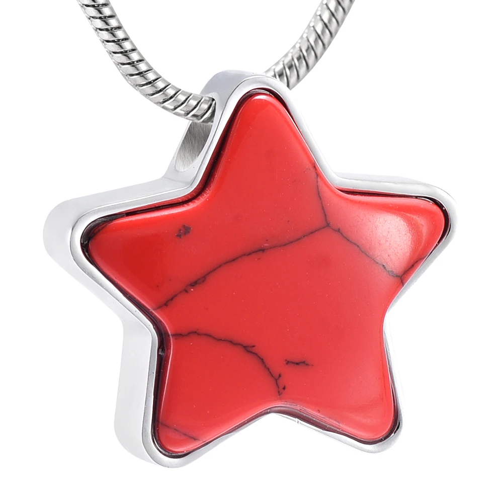 KLH9165-2 Red Star Jewelry Collection Urn Pendant Cremation Ashes Keepsake Necklace-Pet or Human Memorial Star Pendant
KLH9165-2 Red Star Jewelry Collection Urn Pendant Cremation Ashes Keepsake Necklace-Pet or Human Memorial Star Pendant