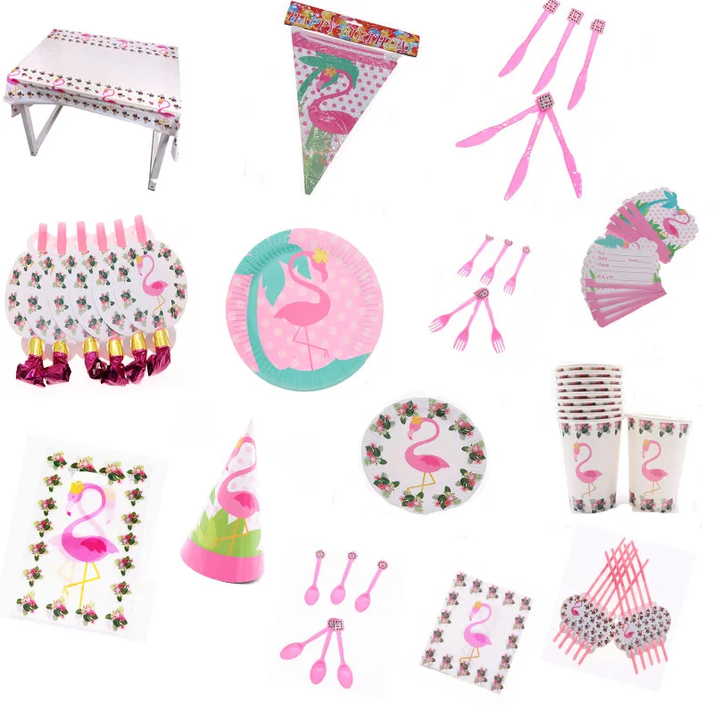 Summer Flamingo Party Decorations Disposable Tableware Bags Paper Straw Tablecloths Paper Cups Napkins Birthday Wedding Party Su
Summer Flamingo Party Decorations Disposable Tableware Bags Paper Straw Tablecloths Paper Cups Napkins Birthday Wedding Party Su
