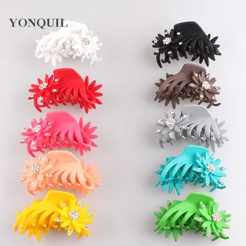 Women's crystal Hair Accessories 9 CM Hair Claws Girl's FLOWER Hairpins Ladies Hair Barrettes Fashion Headwear 6PCS/LOT SYHC62
Women's crystal Hair Accessories 9 CM Hair Claws Girl's FLOWER Hairpins Ladies Hair Barrettes Fashion Headwear 6PCS/LOT SYHC62