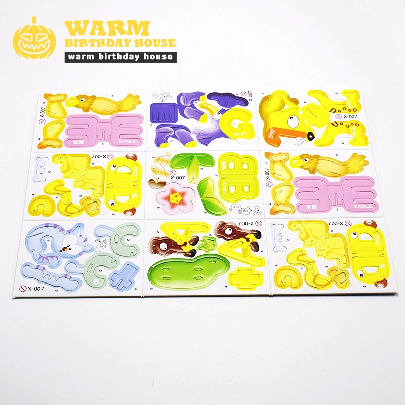 New Hot 18pcs Kawaii 3D DIY Puzzle Fox Ant Dog Cat Elephant Animal Paper Doll Baby Educational Toys for Children Birthday Gifts
New Hot 18pcs Kawaii 3D DIY Puzzle Fox Ant Dog Cat Elephant Animal Paper Doll Baby Educational Toys for Children Birthday Gifts
