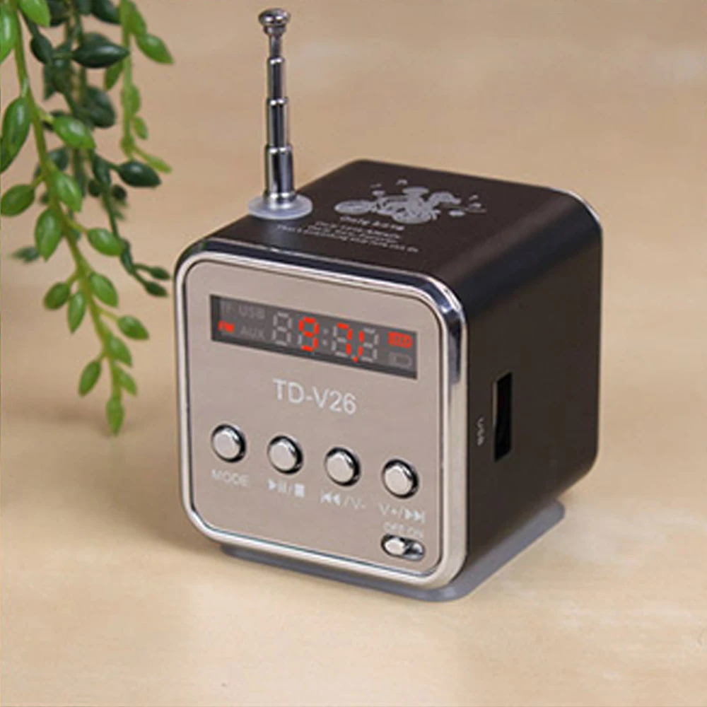 Digital FM Radio Micro SD/TF Card Digital linternet radio portable fm Radio Mini multi-function Aluminum Speaker radio RADV26
Digital FM Radio Micro SD/TF Card Digital linternet radio portable fm Radio Mini multi-function Aluminum Speaker radio RADV26