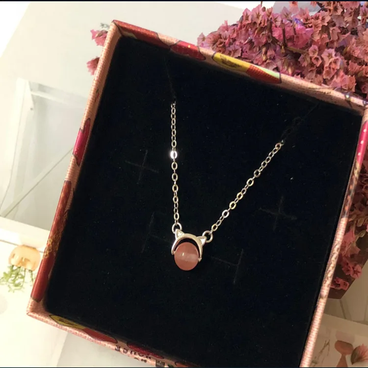 S925 silver necklace clavicle chain girlfriends gift show white female models TYCN02
S925 silver necklace clavicle chain girlfriends gift show white female models TYCN02