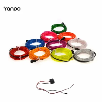 5M 10 colors Neon LED EL Wire Lamp Glow String Lights Rope Tube For Home Car Dance Party decoration + 12V powered controller
5M 10 colors Neon LED EL Wire Lamp Glow String Lights Rope Tube For Home Car Dance Party decoration + 12V powered controller