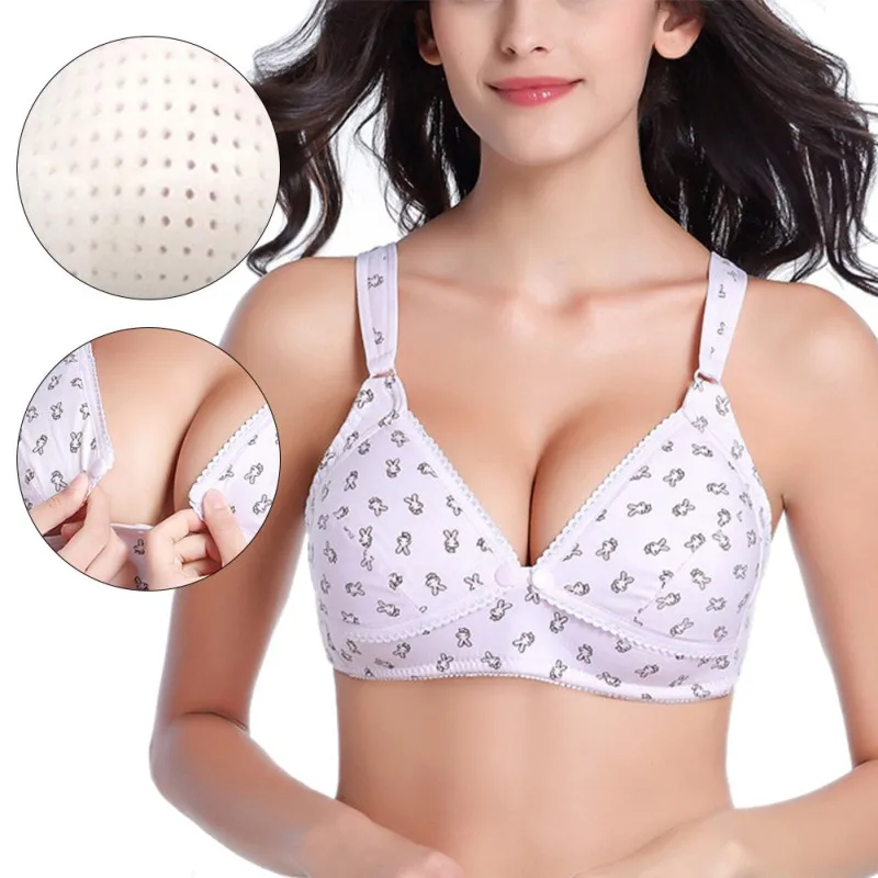 Breastfeeding Maternity Bra Rabbit Print Front Poppers Underwear For Mothers Pregnant Women Breast Feeding Nursing Lingerie
Breastfeeding Maternity Bra Rabbit Print Front Poppers Underwear For Mothers Pregnant Women Breast Feeding Nursing Lingerie