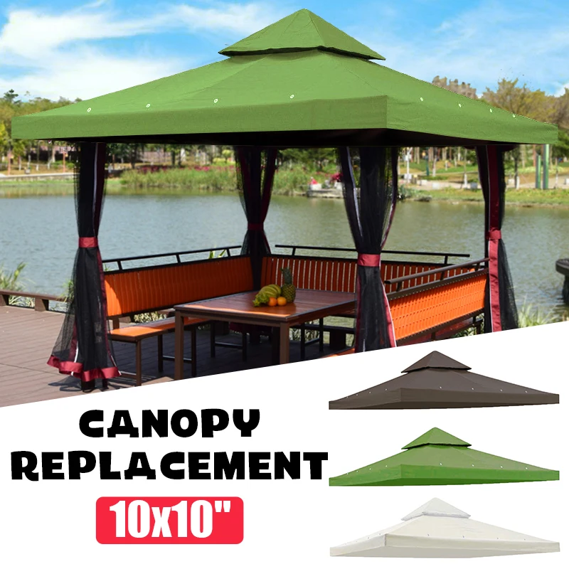 10x10' Summer Canopy Replacement UV30 Patio Outdoor Garden Cover 3 Colors for for Double Tire Gazebo Sun Shelter Outdoor Green
10x10' Summer Canopy Replacement UV30 Patio Outdoor Garden Cover 3 Colors for for Double Tire Gazebo Sun Shelter Outdoor Green