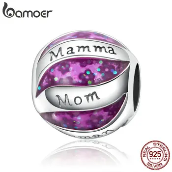 BAMOER Mom Love Charm 925 Sterling Silver Mamma Love Mother Gift Beads Purple Enamel Beads fit DIY Jewelry Making SCC1041
BAMOER Mom Love Charm 925 Sterling Silver Mamma Love Mother Gift Beads Purple Enamel Beads fit DIY Jewelry Making SCC1041
