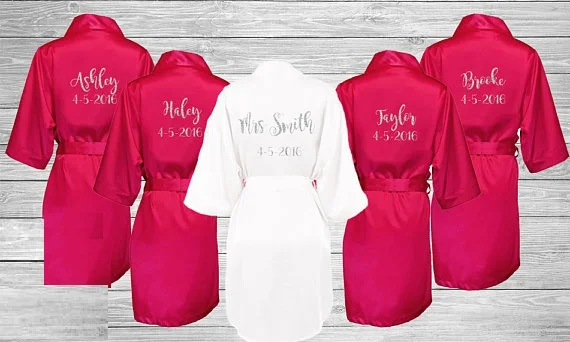 customize name title bride save the date wedding Bridesmaid bridal Lingerie satin pajamas robes kimonos gowns gifts partyfavors
customize name title bride save the date wedding Bridesmaid bridal Lingerie satin pajamas robes kimonos gowns gifts partyfavors