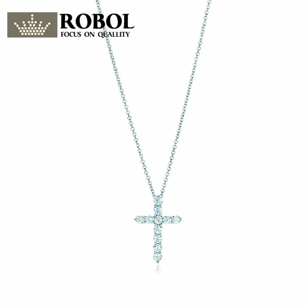 ROBOL Simplicity Cross Pendant TIFF Necklace 100% 925 Sterling Silver Nature Fashion Jewelry Enjoy Complimentary Delivery
ROBOL Simplicity Cross Pendant TIFF Necklace 100% 925 Sterling Silver Nature Fashion Jewelry Enjoy Complimentary Delivery